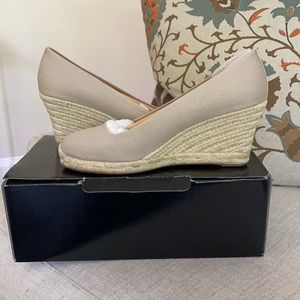 NWT Canvas Espadrilles Wedges J. Crew size 8.5